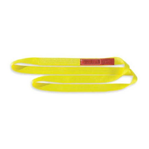 Lift-All Web Sling, Type 5, 4 ft L, 2 in W, Polyester, Yellow EN1602DX4