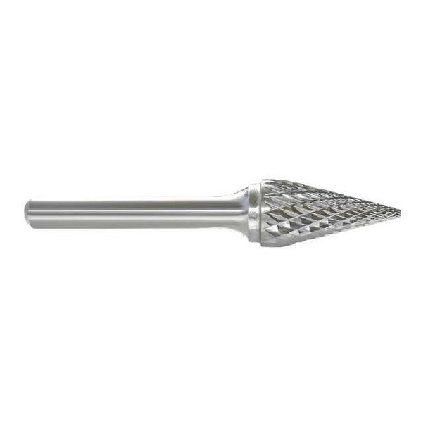 Manufacturer Varies Carbide Bur,Pointed Cone,1/4,1/4 Shank 310-002199
