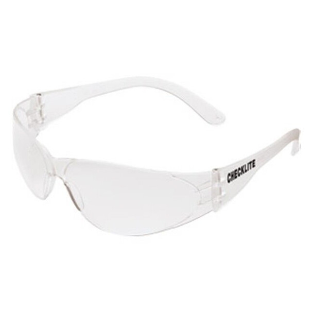 MCR Safety® Checklite® Eyewear, Clear Frame & Lens, 1/Each