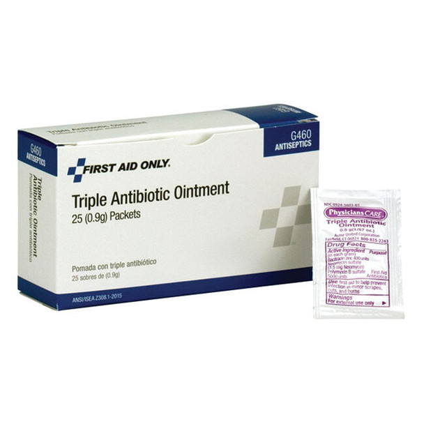 Triple Antibiotic Ointment (Unitized Refill), 0.9 g, 25/Box