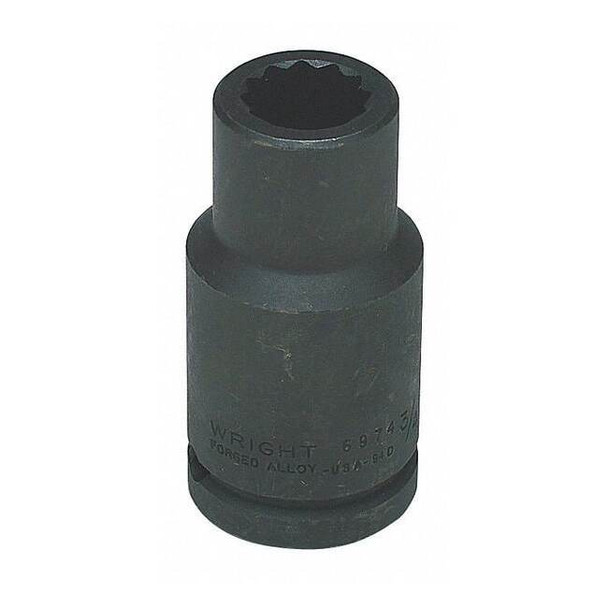 Wright Tool 3/4 " Drive Impact Socket Deep Socket, black oxide,3/4 in 6974