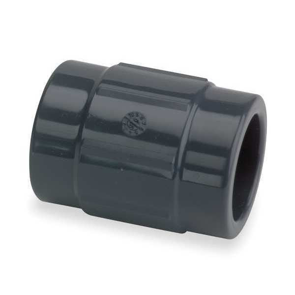 PVC Reducing Coupling, Socket x Socket, 1 1/2 in x 1 in Pipe Size