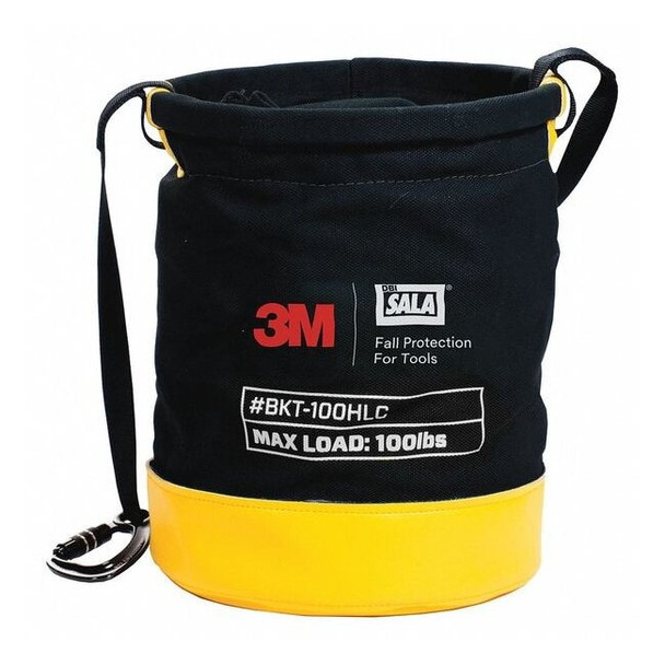 3m Dbi-Sala Bucket, Black, Yellow, Canvas 1500133