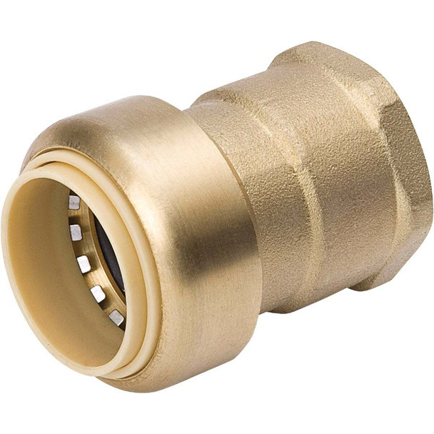 ProLine 1/2 In. PF x 1/2 In. FIP Brass Push Fit Female Adapter 6630-203