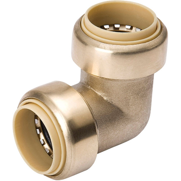 ProLine 3/4 In. PF Brass Push Fit 90 Elbow 6631-004