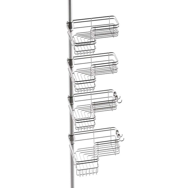 Zenith Zenna Home Metal 12 In. x 97 In. Shower Caddy 2159NN
