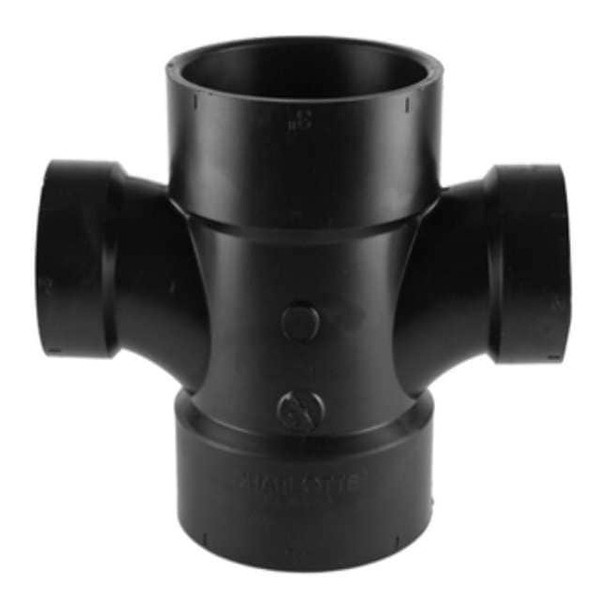Manufacturer Varies Red. Double San. Tee,4 In x 2 In Hub 02240