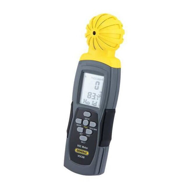General Tools Data Logging VOC Meter,2-13/32in.Wx1in.D VOC08