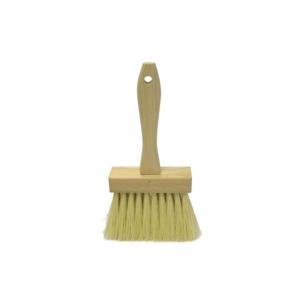 4" Masonry Brush, 3" Trim, White Tampico Fill