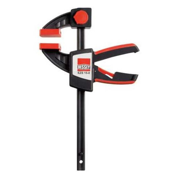Bessey 12" Bar Clamp, Plastic Handle and 3 1/2 in Throat Depth EZS30-8
