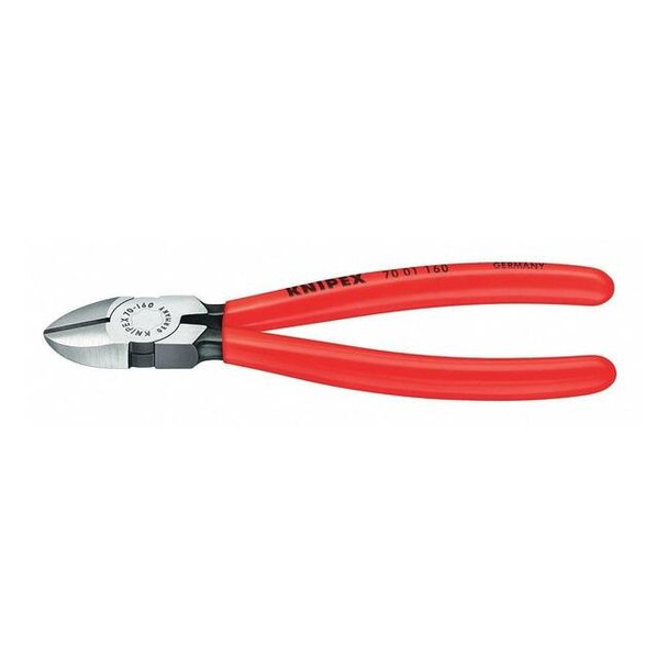 Knipex 6-1/4" Diagonal Cutter, Plastic Grip 70 01 160
