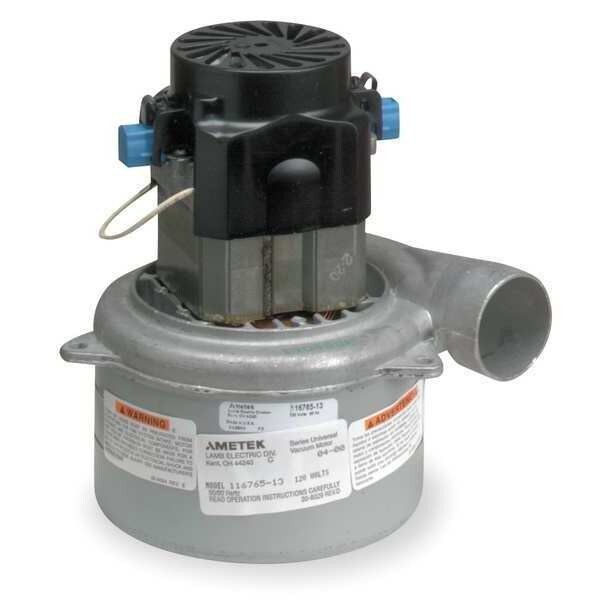 Ametek Vacuum Motor/Blower, Tangential, 3 Stage, 1 Speed, Acustek 116765-00