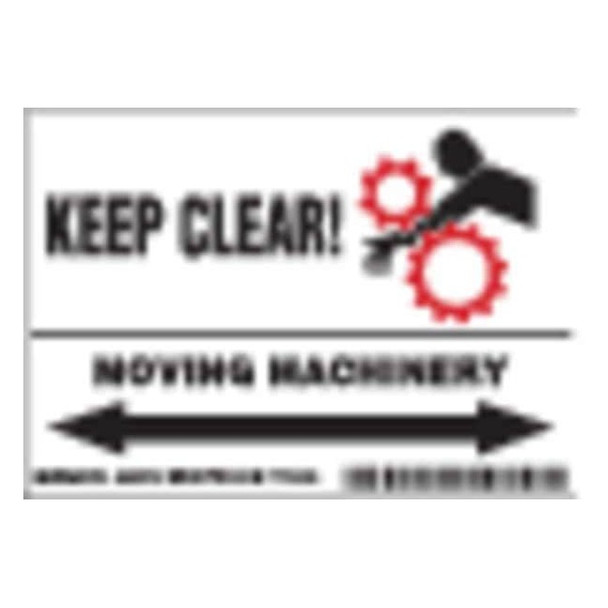 Brady Machine/Equipment Label,Instruction,PK5, 86275 86275