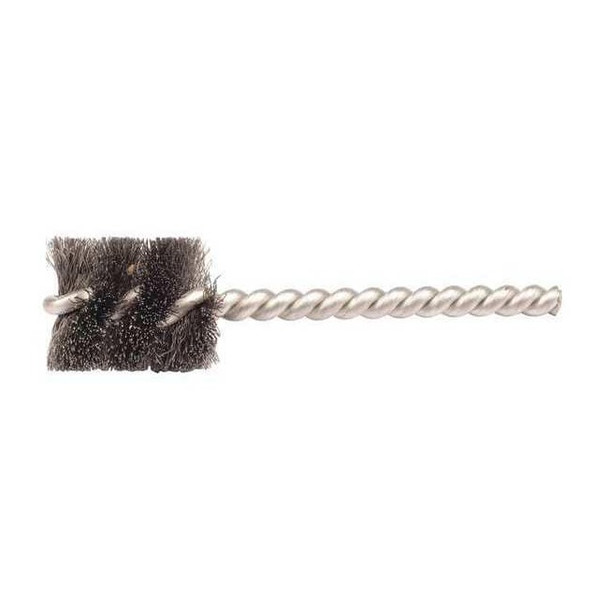 Weiler 1/2" Power Tube Brush .005" Steel Wire Fill 1" Brush Length 21074V