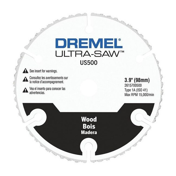 Dremel Cutting Wheel,Carbide,4 in. dia. US500-01