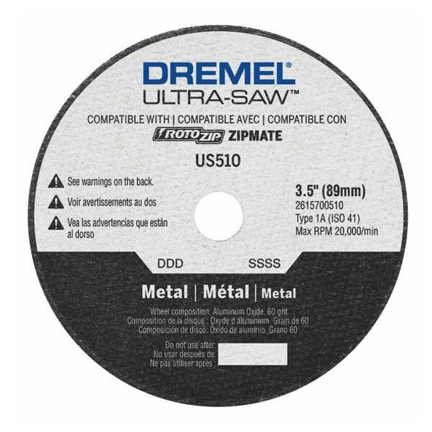 Dremel Cutting Wheel,3-1/2 in. dia. US510-01