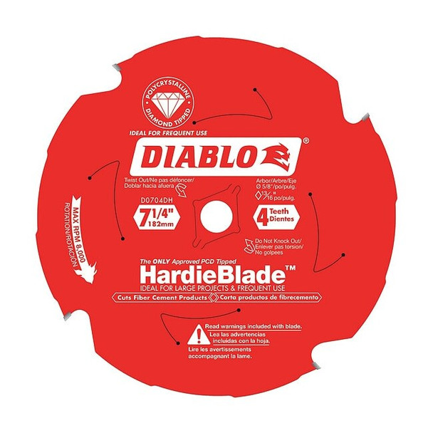 Diablo 7-1/4",4-Teeth Circular Saw Blade D0704DH