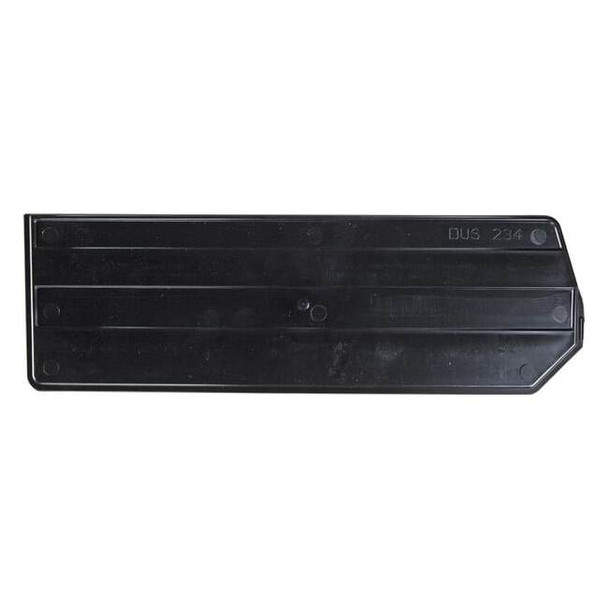 Quantum Storage Systems Plastic Divider, Black, 14 in L, 4 1/2 in H, 6 PK DUS234