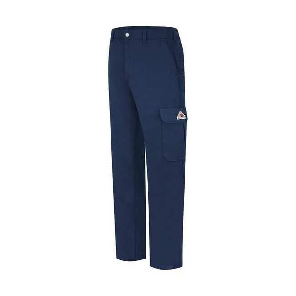 Bulwark Men's Flame Resistant Pants, 11 cal/sq cm, 7 oz CoolTouch 2 PMU2NV 38 32