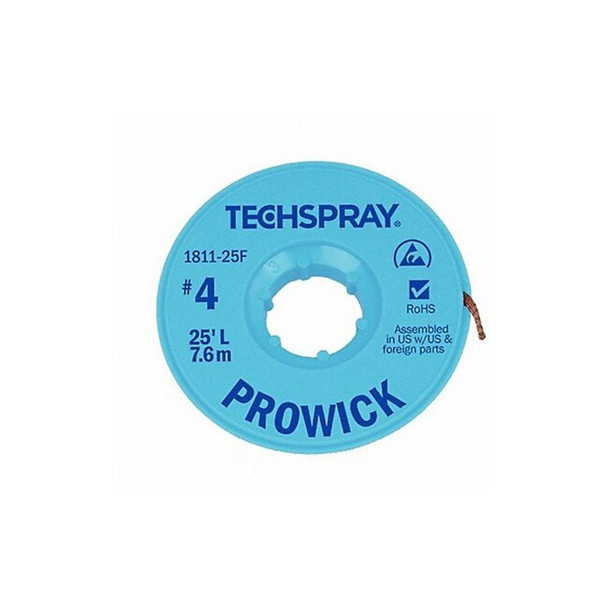 Techspray Pro Wick Blue No 4 Braid - AS 1811-10F