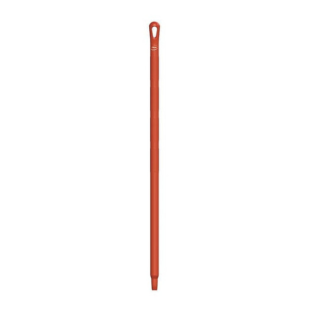 Vikan Color Coded Handle, 1 1/4 in Dia, Red, Polypropylene 29684
