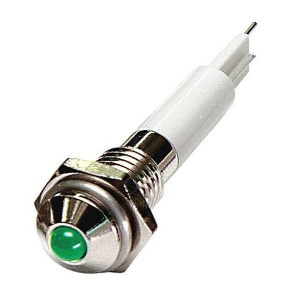 Manufacturer Varies Round Indicator Light,Green,24VDC 24M025