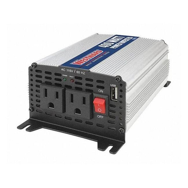 Westward Inverter,400W Nominal Output,2 Outlets 54DC43