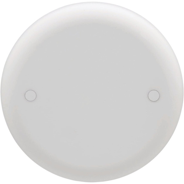 Carlon 4 In. Blank White Round Ceiling Box Cover CPC4WH Pack of 12