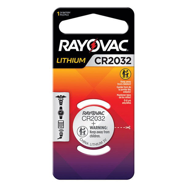 Rayovac® 2032 3V Lithium Coin Cell Keyless Entry Battery, 1/Each