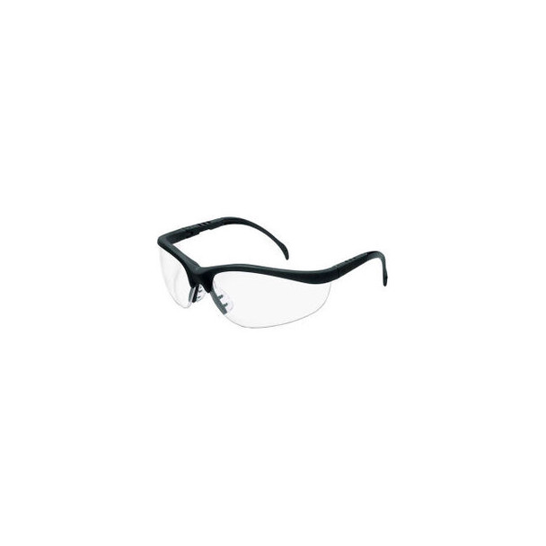MCR Safety Klondike KD110AF Safety Glasses KD1 MatteBlack Frame Clear Anti-Fog L