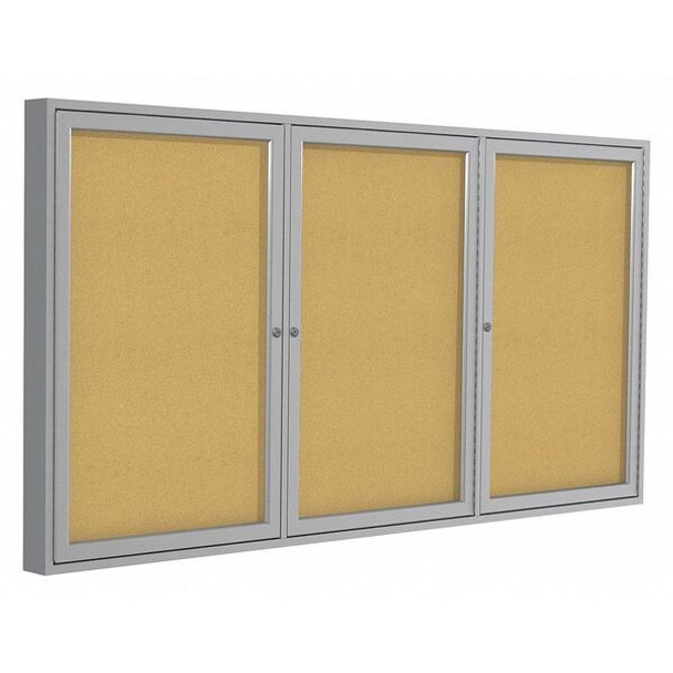 Ghent Enclosed Bulletin Board,Cork,36x72 In. PA33672K Ghent Enclosed Bulletin Board,Cork,36x72 In. PA33672K