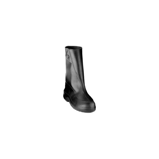 Tingley 1400 Rubber 10"" Work Overshoes Black Cleated Outsole Medium