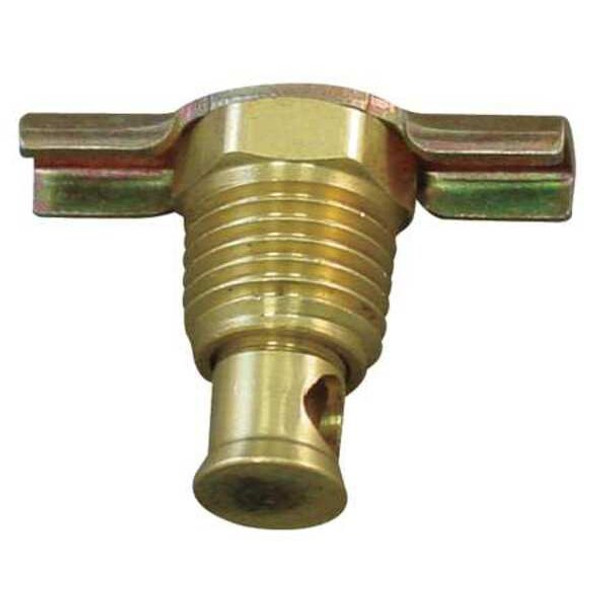 Anderson Metals Drain Cock,Brass,MNPT,1/2 In 6D912