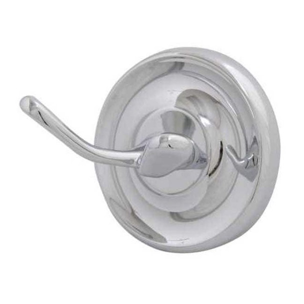 Taymor Bathroom Hook,2 Hook,2-1/2In D,Chrome 04-7902
