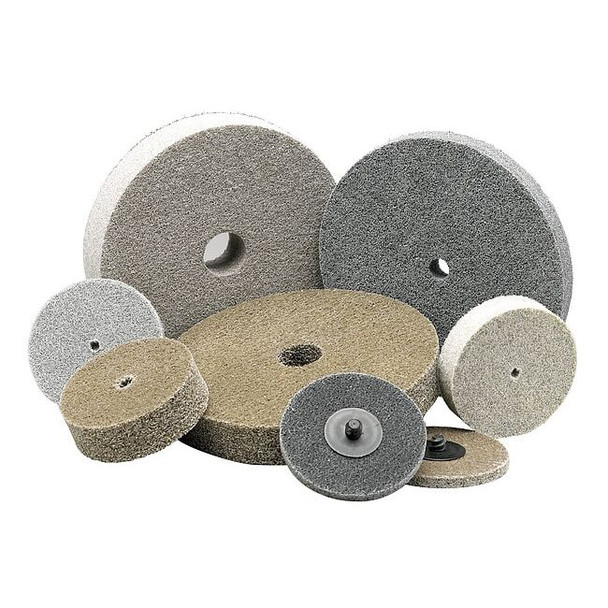 Norton Abrasives Unitized Wheel,3 in Dia,3/8 in Connect 66261014910