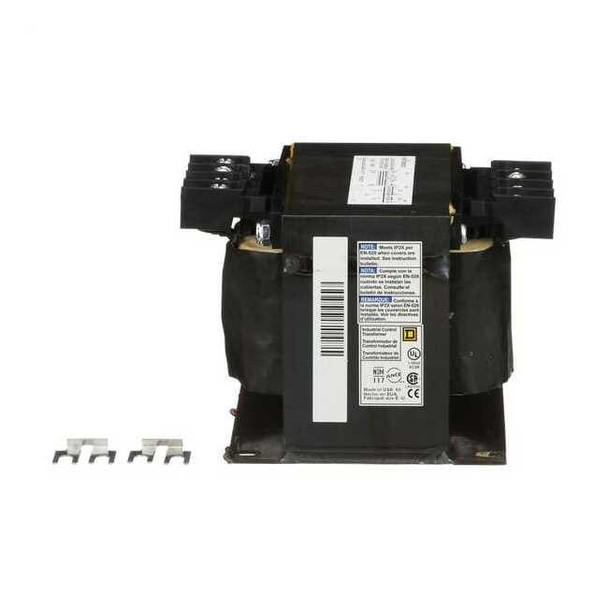 Square D Control Transformer, 500 VA, Not Rated, 24V AC, 240/480V AC 9070T500D2