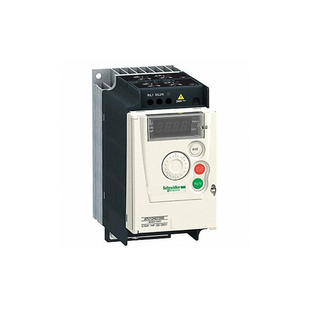 Schneider Electric Variable Frequency Drive, 1 HP, 115V, Altivar ATV12H075F1