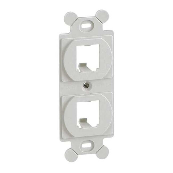 Panduit 106 Module Frame,Mini Com,2 Port,Off Wht CF1062IWY