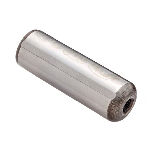 Flat Vent Pull Out Dowel Pin, 1 in Nominal Dia, 4 in L, Steel, 1 PK