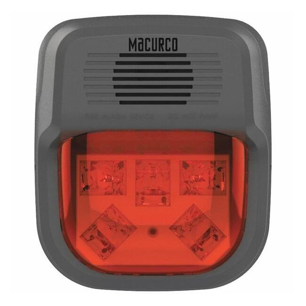 Macurco Horn Strobe Alarm,4-3/4" L,2" W,LED HS-R