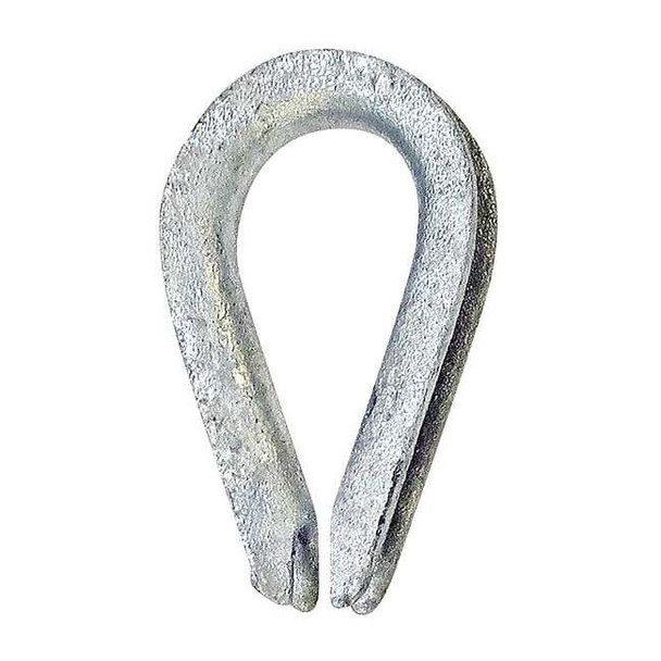 Crosby Wire Rope Thimble,3/16 in.,Steel 1037274