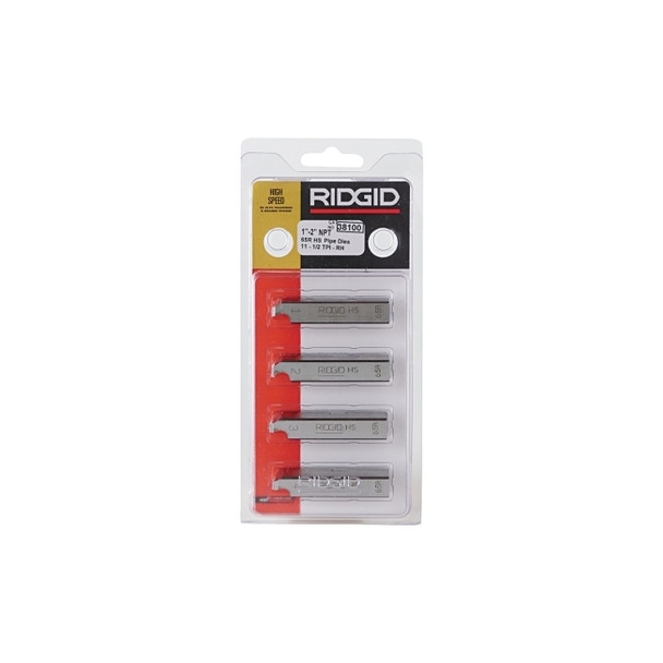 Manual Receding Threader Pipe Dies, 1 in thru 2 in-11-1/2 NPT, High Speed, For Models 65R-C/65R-TC Ratchet Threaders