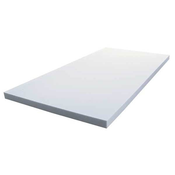 Insulation Sheet, Melamine Foam, 24 in x 48 in, 2 in Wall, Light gray