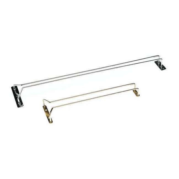 Crestware Hanging Glass Rack,16 in L,Silver GCHR16