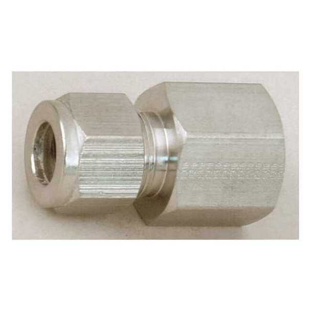 Parker Strt, Steel, Comp. 3/8 in, FNPT 1/4 in 6FSC8N-S