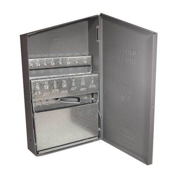 Huot Drill Bit Case,Jobber Length,Steel 10350