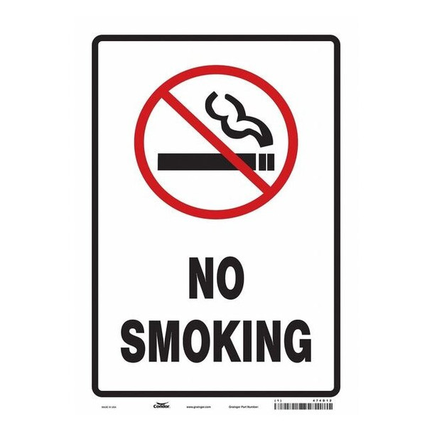 Safety Sign, 14 in H, 10" W, Vinyl, Vertical Rectangle, English, 474D12