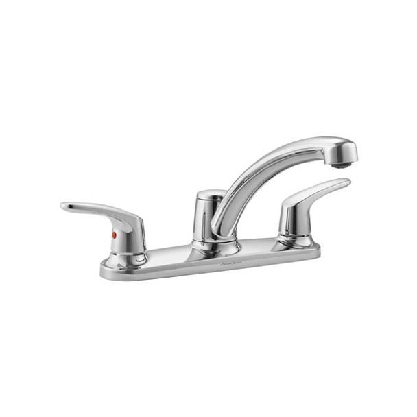 American Standard Low Arc Kitchen Faucet, Manual, 8" Mount, 3 Hole 7074500.002