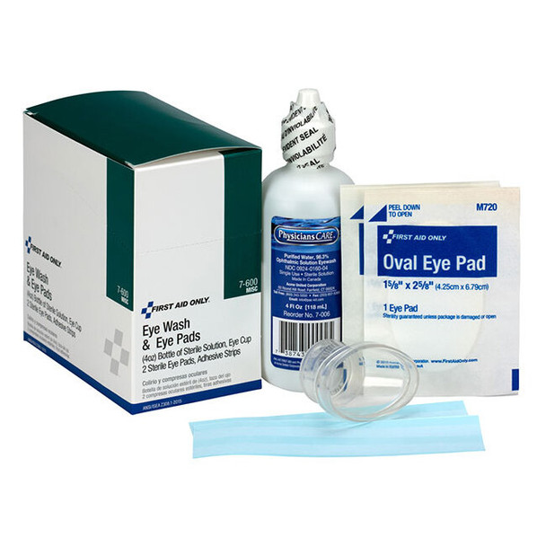 6-Piece Eyewash Kit, 1/Each