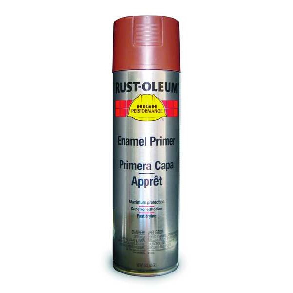 Rust Preventative Spray Primer, Red, 15 oz, Aerosol Can, Gloss